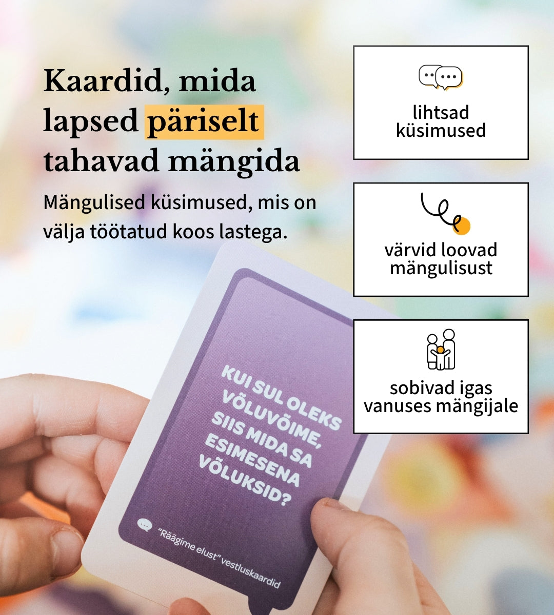 Vestluskaardid "Räägime elust"